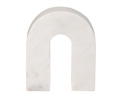 Sagebrook 7" Marble Horseshoe Table Top Decor