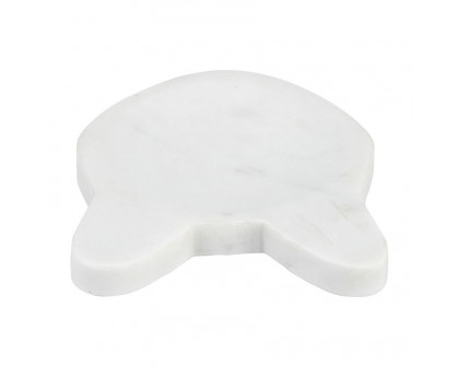 Sagebrook 5" Marble Cat Tray - White