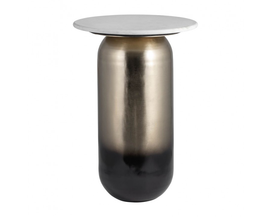 Sagebrook - Side Table Marble Top in White/Gold