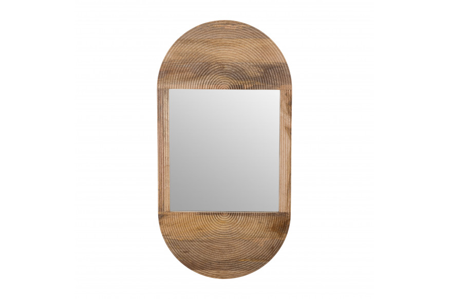 Sagebrook™ 34" Wood Oval Mirror - Brown