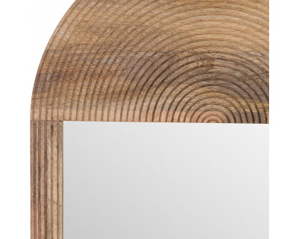 Sagebrook™ 34" Wood Oval Mirror - Brown