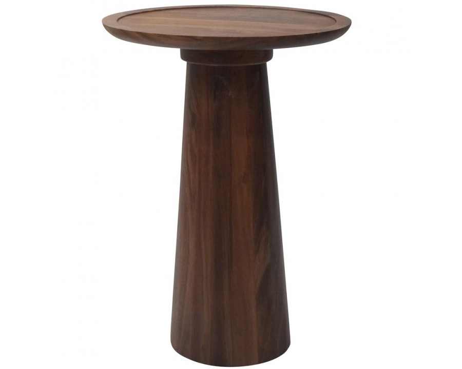 Sagebrook - Wood Pillar Shaped Side Table in Brown