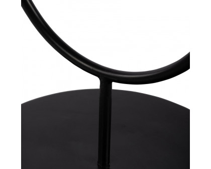 Sagebrook - Metal 2-Tiered Side Table With Mirror Top in White/Black