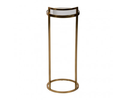 Sagebrook™ Metal Drink Table With Mirror Top - Gold