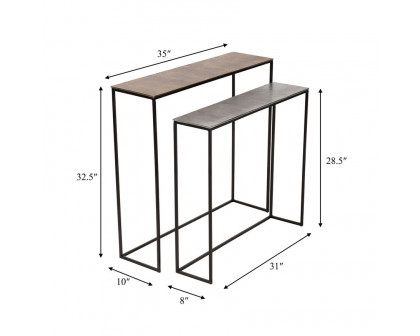 Sagebrook - Metal Nested Side Tables (Set Of 2)