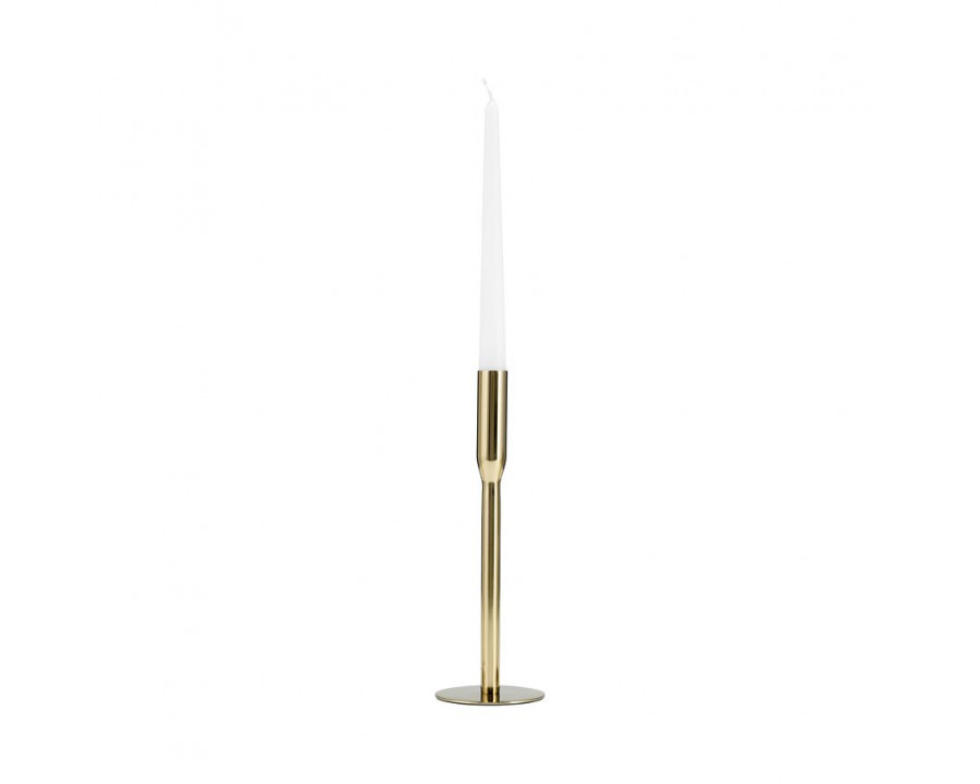 Sagebrook 11" Metal Taper Candle Holder - Gold