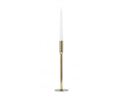 Sagebrook 14" Metal Taper Candle Holder - Gold