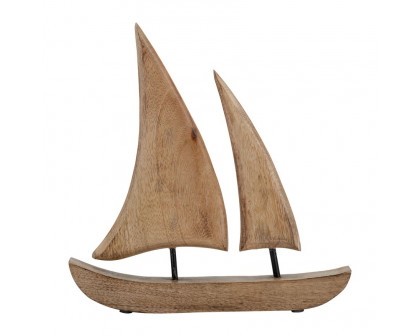 Sagebrook 11"x12" Wood Sailboat