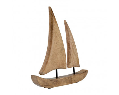 Sagebrook 11"x12" Wood Sailboat