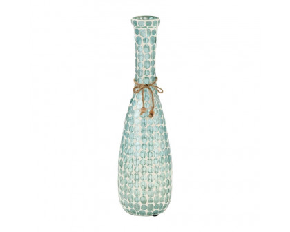 Sagebrook 16" Glass Mosaic Vase