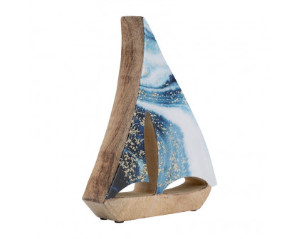 Sagebrook 9"x12" Wood Sailboat