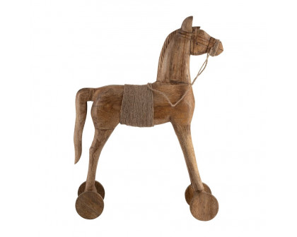 Sagebrook - 27" Wood Horse in Brown