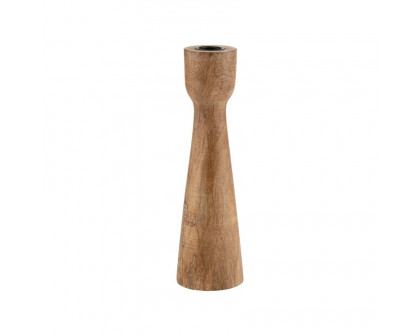 Sagebrook 10" Wood Candle Holder