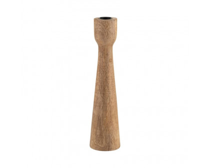 Sagebrook 10" Wood Candle Holder