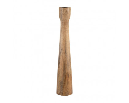 Sagebrook 10" Wood Candle Holder