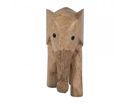 Sagebrook - 7" Wood Elephant Decor in Brown