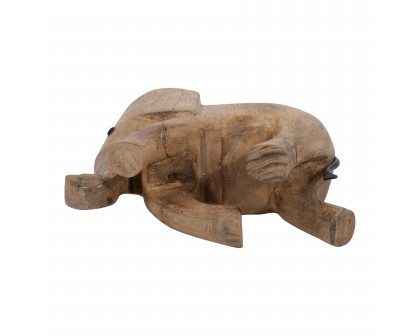 Sagebrook - 7" Wood Elephant Decor in Brown