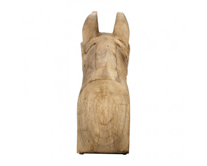 Sagebrook - 10" Wood Horse Head Decor in Brown