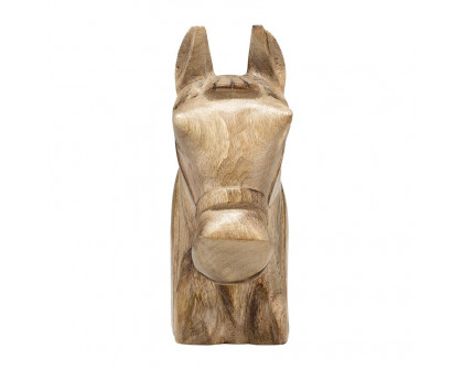 Sagebrook - 10" Wood Horse Head Decor in Brown