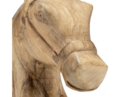 Sagebrook - 10" Wood Horse Head Decor in Brown