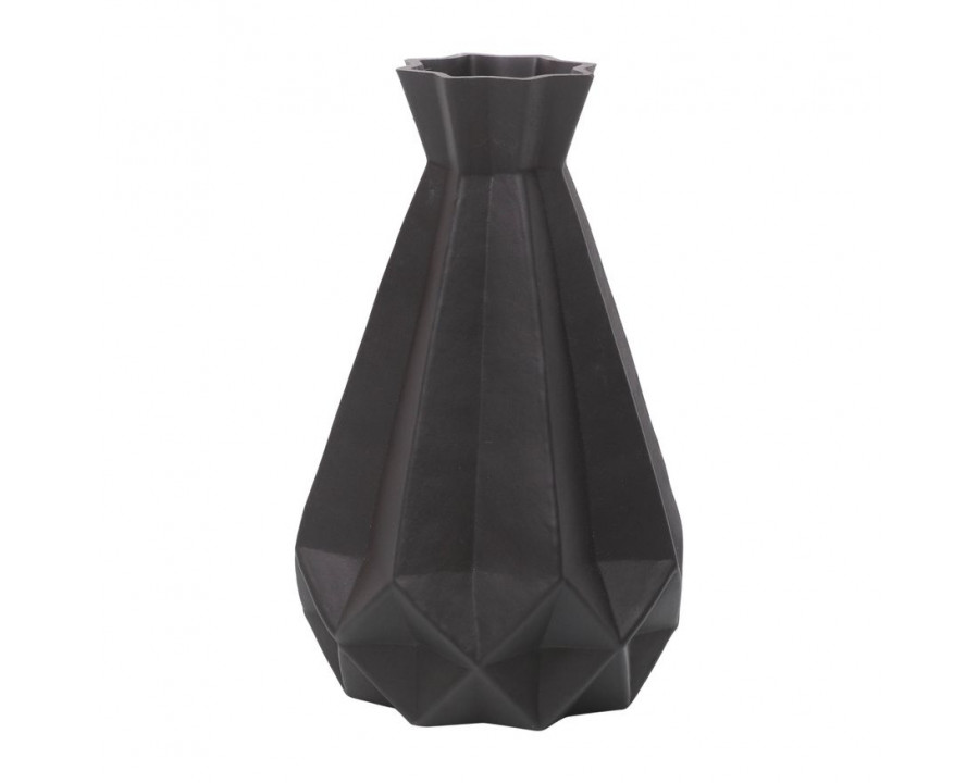 Sagebrook - 9" Glass Classic Vase in Black