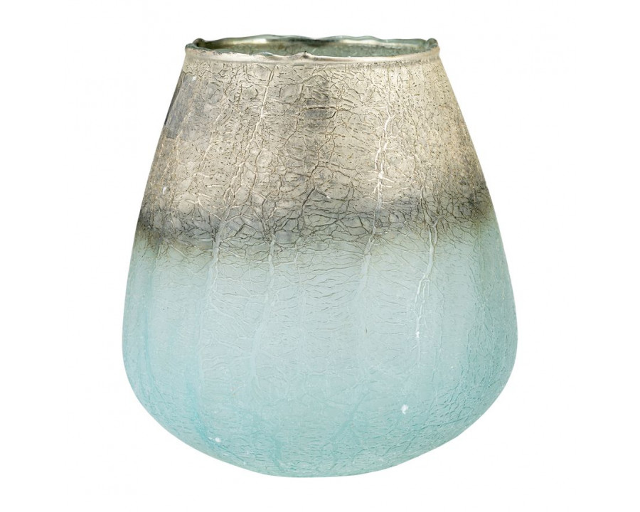 Sagebrook 7" Glass Votive Holder - Blue