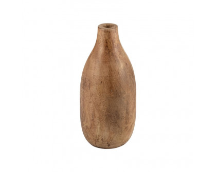 Sagebrook 10" Wood Vase