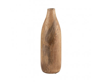 Sagebrook 14" Wood Vase - Brown