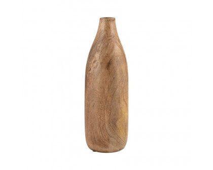 Sagebrook 14" Wood Vase - Brown