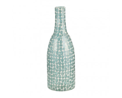 Sagebrook 13" Glass Mosaic Vase