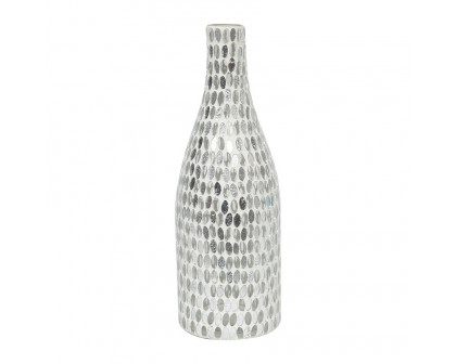 Sagebrook 13" Glass Mosaic Vase