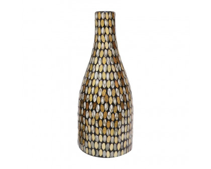 Sagebrook 13" Glass Mosaic Vase