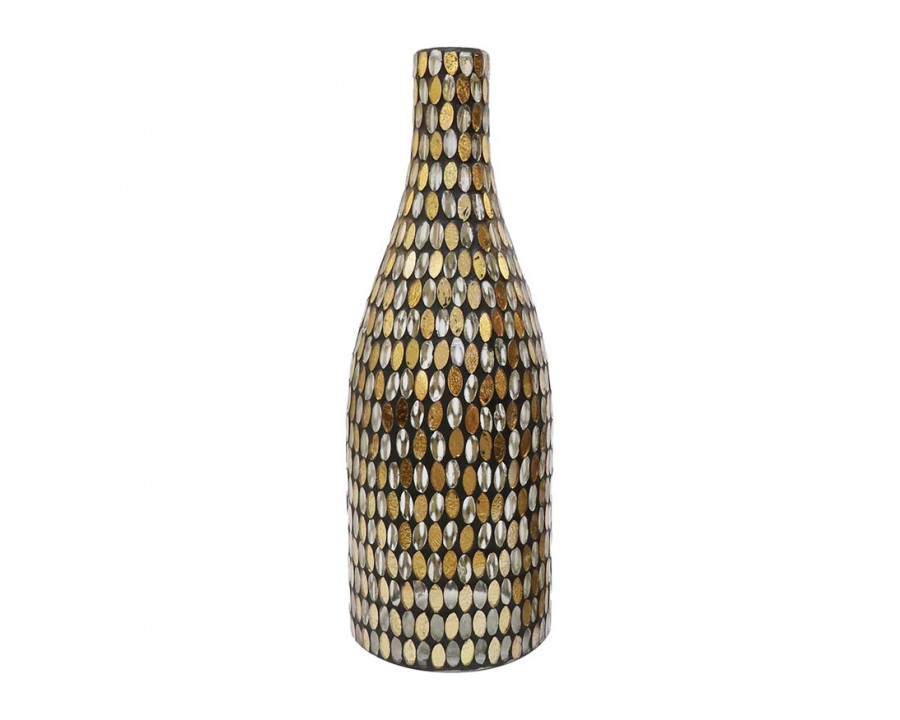 Sagebrook 13" Glass Mosaic Vase