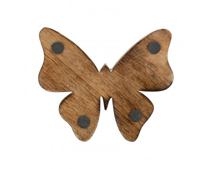 Sagebrook 6" Mosaic Butterfly - White