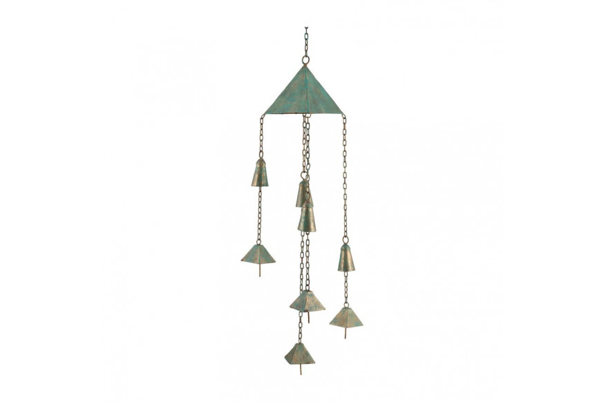 Sagebrook™ 27" Metal Bells Chime - Green