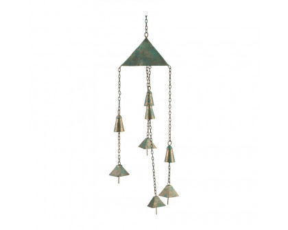 Sagebrook™ 27" Metal Bells Chime - Green