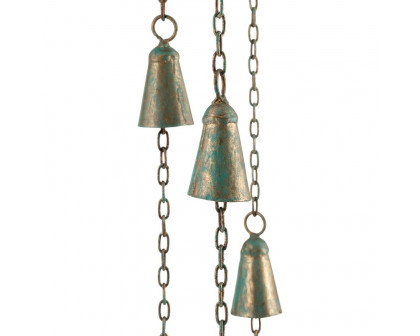 Sagebrook™ 27" Metal Bells Chime - Green