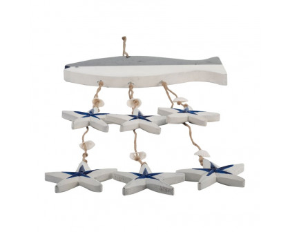 Sagebrook - 31" Wood Coastal Hangings in Multi