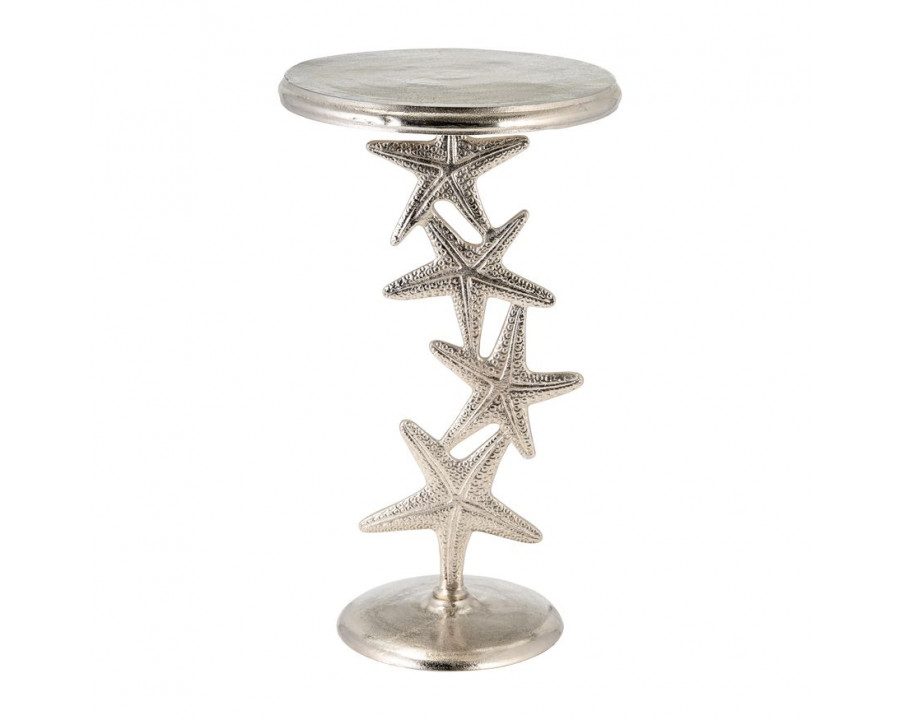 Sagebrook 14"/25" Metal Starfish Side Table - Silver