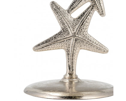 Sagebrook 14"/25" Metal Starfish Side Table - Silver