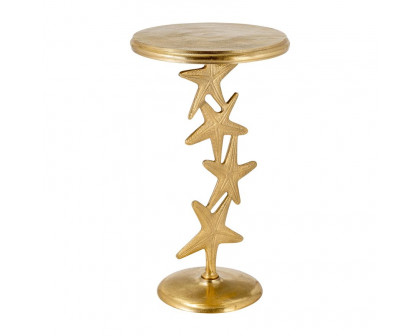 Sagebrook 14"/25" Metal Starfish Side Table - Gold