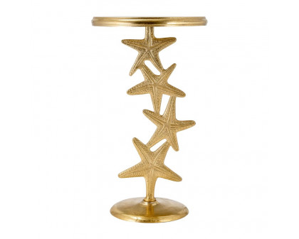 Sagebrook 14"/25" Metal Starfish Side Table - Gold