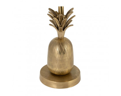 Sagebrook 15"/24" Metal Silver Pineapple Side Table - Gold