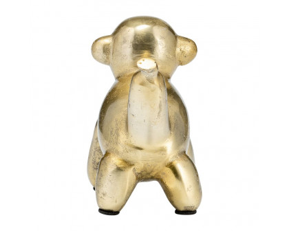 Sagebrook - 5" Metal Balloon Monkey in Gold