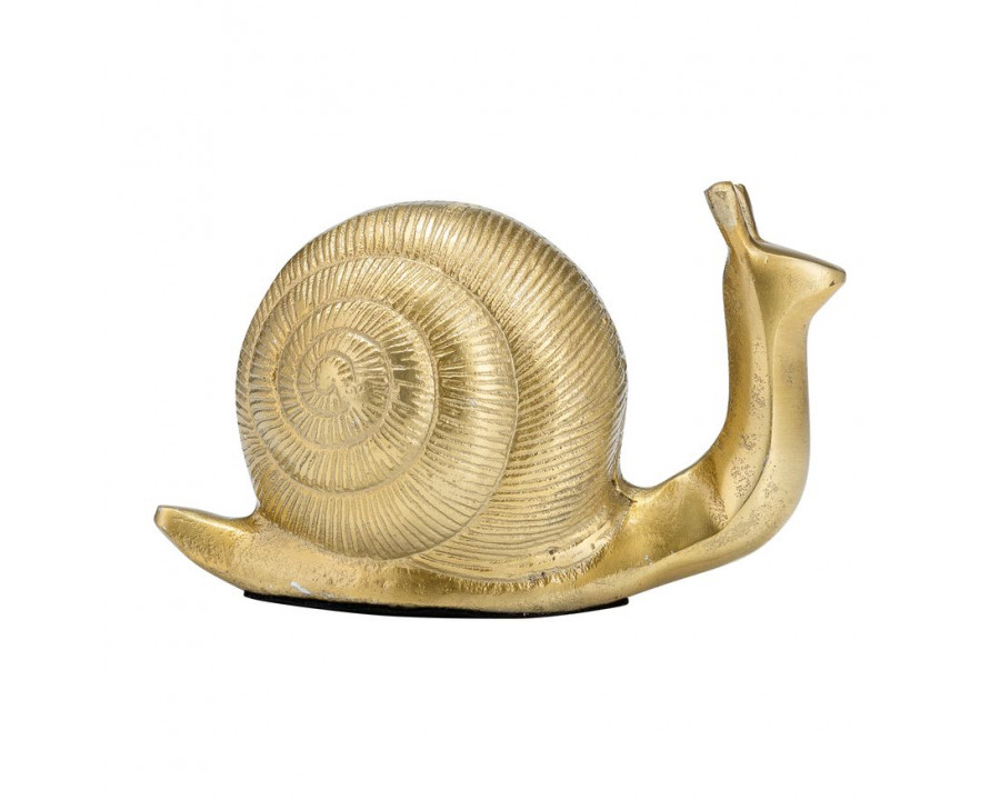 Sagebrook - 7" Metal Decor Snail in Gold