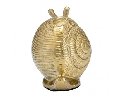 Sagebrook - 7" Metal Decor Snail in Gold