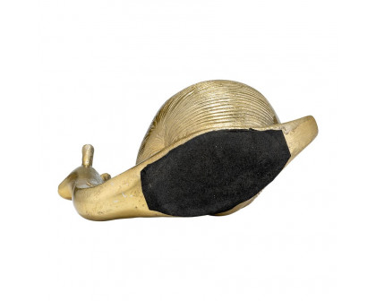 Sagebrook - 7" Metal Decor Snail in Gold