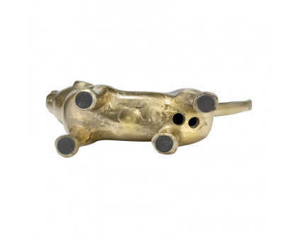 Sagebrook - 8" Metal Decor Howling Dog in Gold