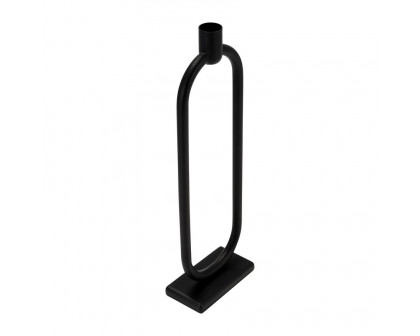 Sagebrook - 13" Metal Oval Taper Candle Holder in Black