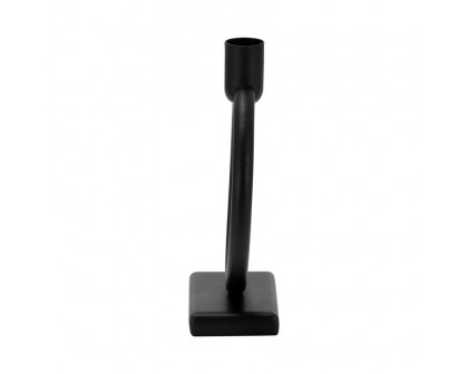 Sagebrook - 7" Metal Circle Taper Candle Holder in Black